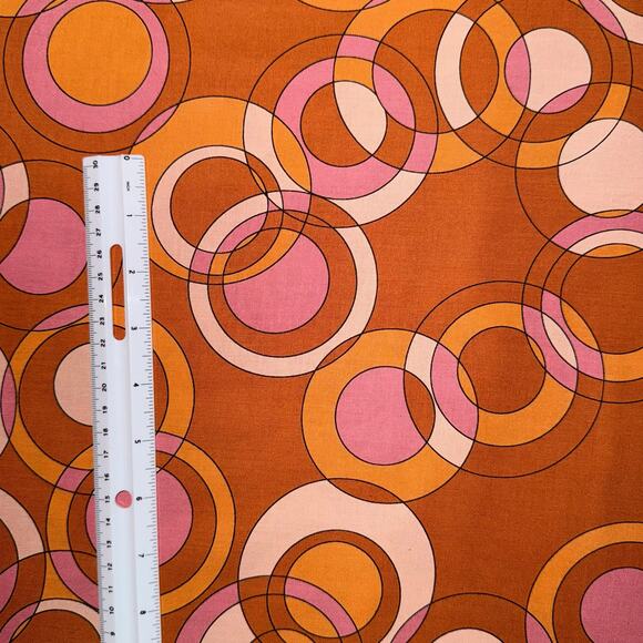 Astrologika Orange Circles Orbit | Eye Candy Quilts | Andover Fabrics | 1/2 Yd - Picture 3 of 7